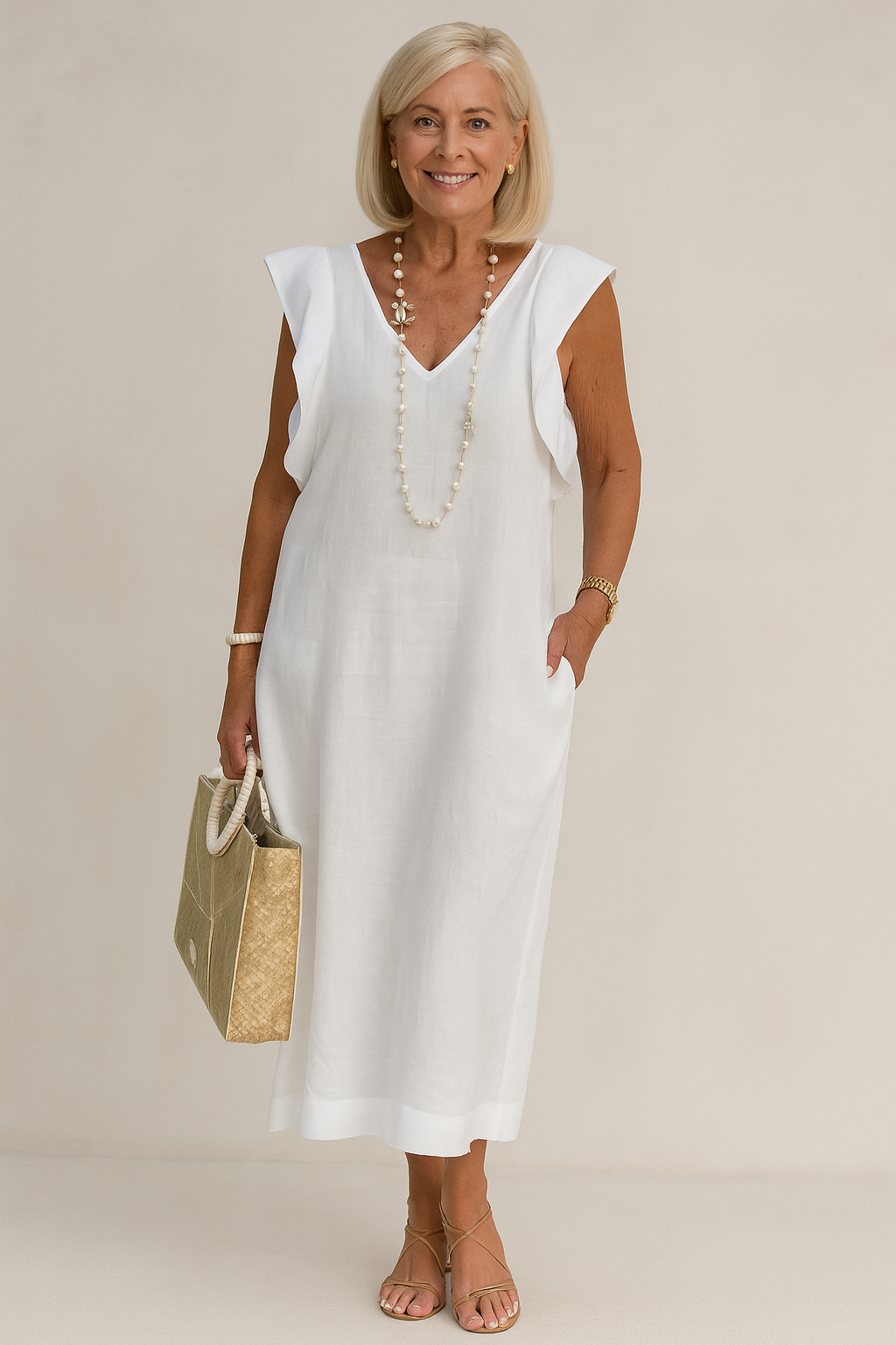 Lune | Élégante robe sans manches