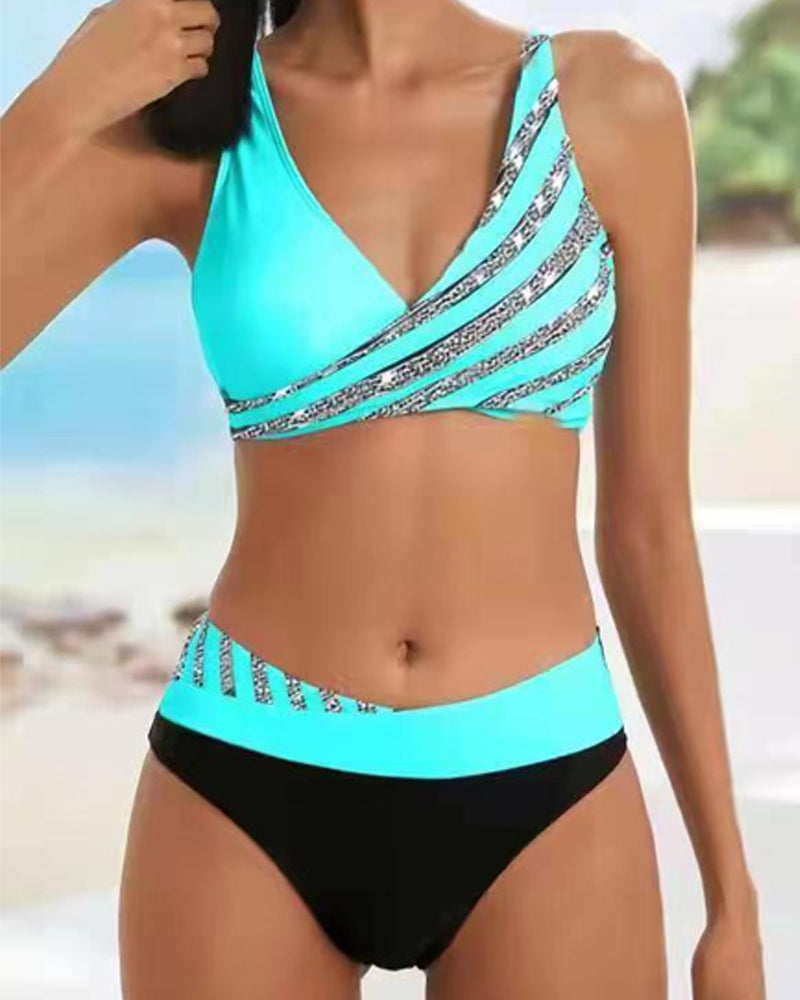 Mone - Bikini Imprimé en Teintes Chaudes