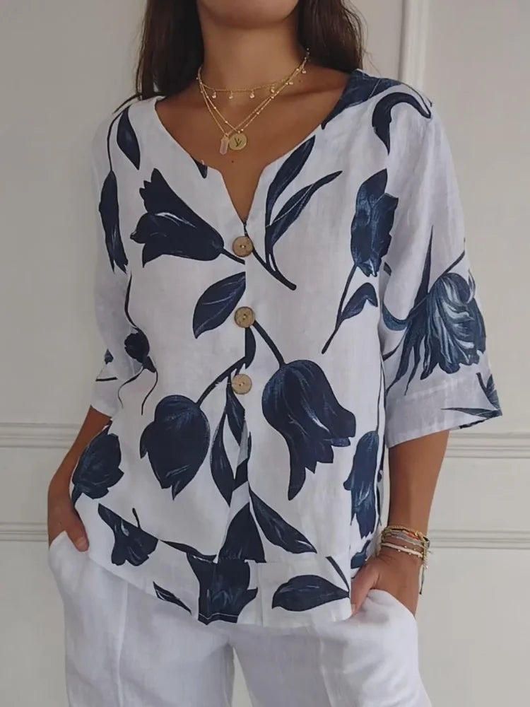 Lune | Blouse à fleurs