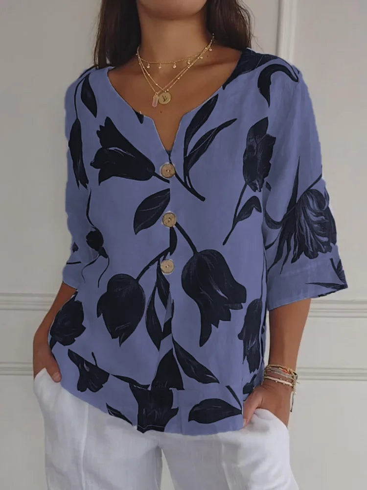 Lune | Blouse à fleurs