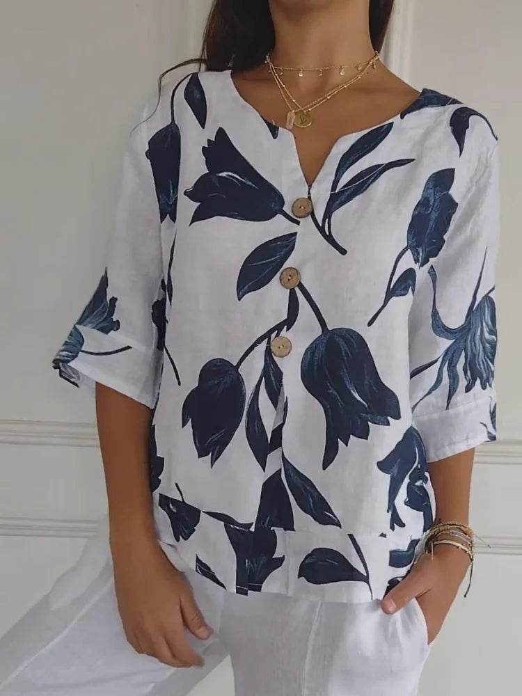 Lune | Blouse à fleurs