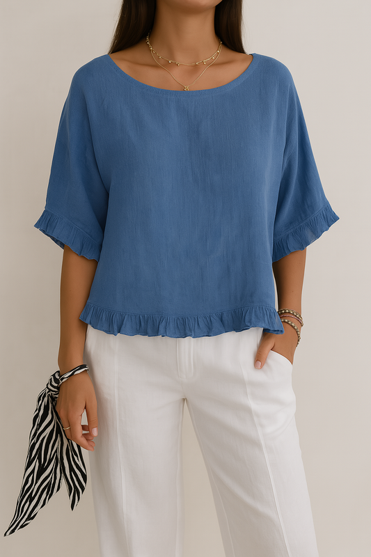 Lune | Blouse à volants