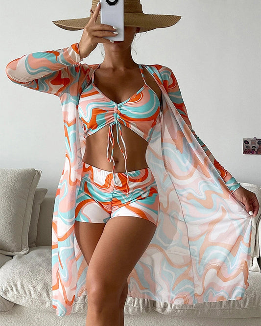 Lalune® | Ensemble de Bikini 3 Pièces avec Imprimé