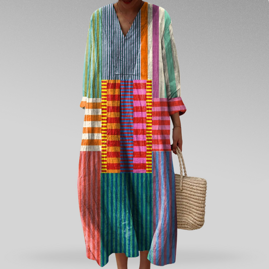 Élise™ | Robe élégante à motifs géométriques