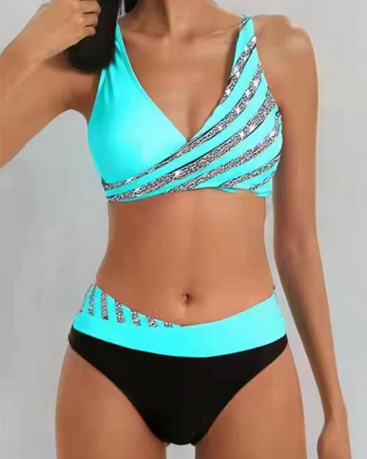 Mone - Bikini Imprimé en Teintes Chaudes