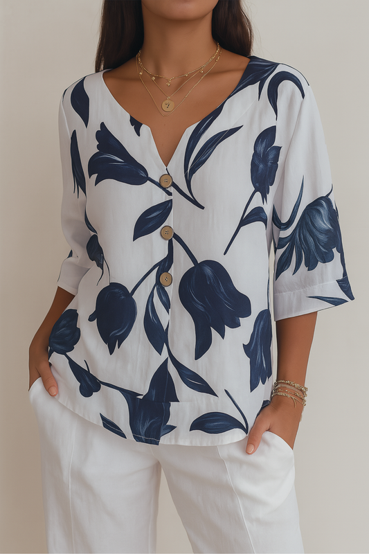 Lune | Blouse à fleurs